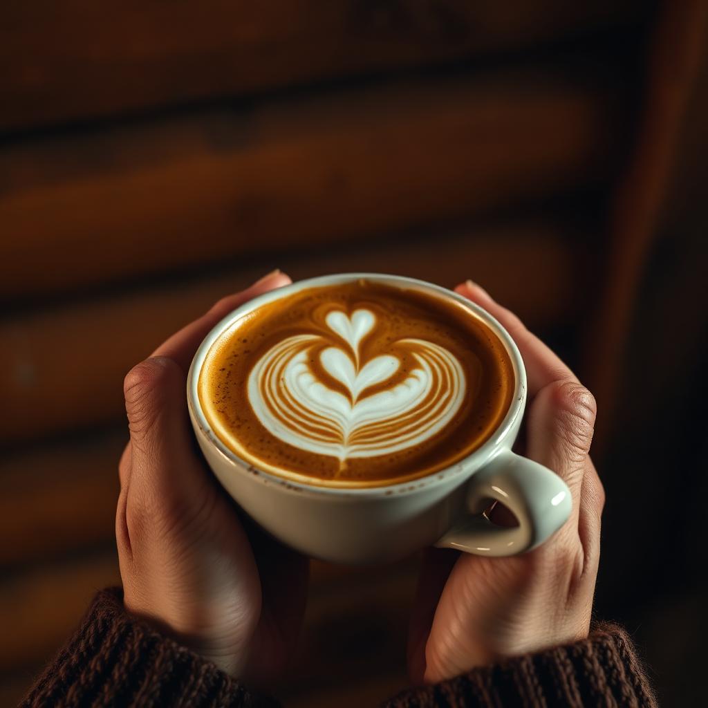 Latte art in cabin